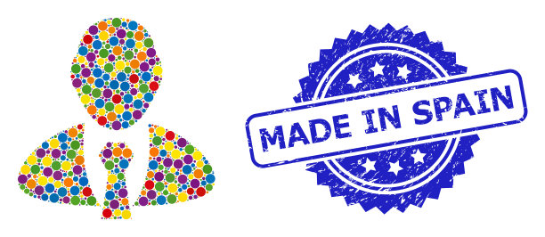 印章由西班牙橡胶制成，色彩鲜艳图片下载