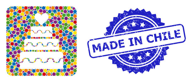 质地智利邮票，色彩鲜艳图片下载