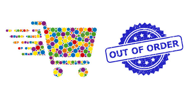 有纹理的命令印章和明亮的颜色图片下载