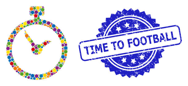 Grunge时间到了，足球邮票印章又亮了图片下载