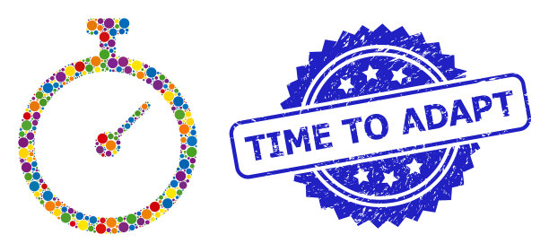 Grunge时代适应密封和鲜艳的色彩图片下载