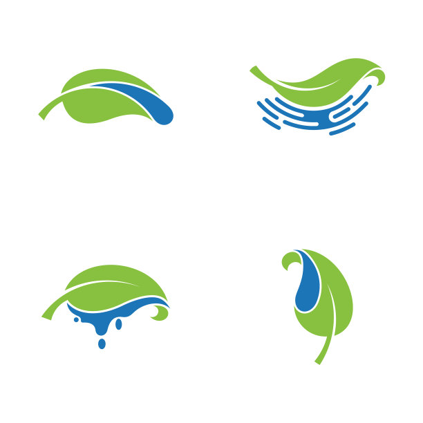 鲜叶标志套装图片下载