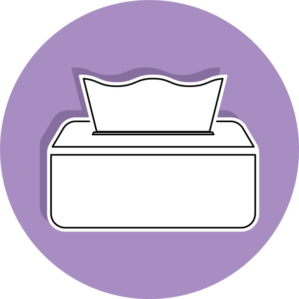 隔离纸巾盒图标图片下载