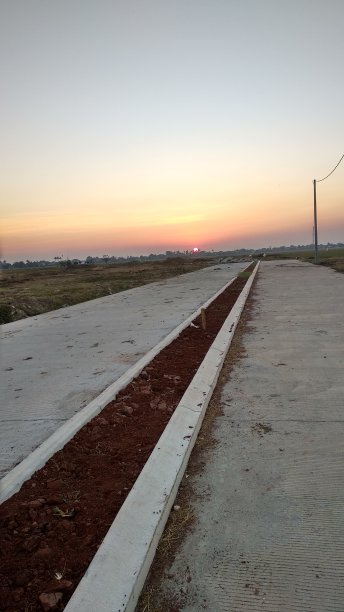 日落时的空中风景图片下载