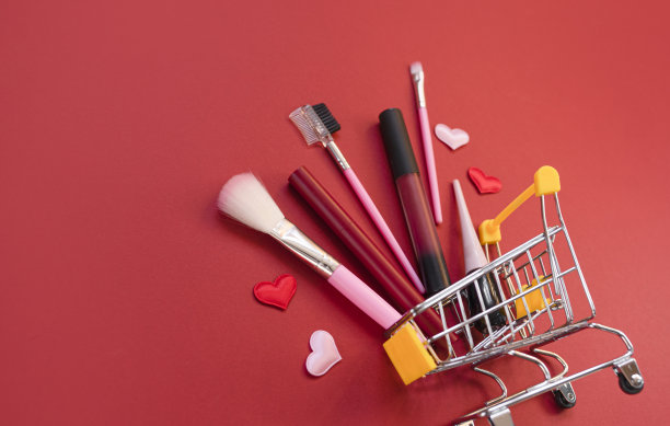 购物车和化妆品图片下载