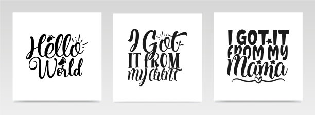 巴伯恩引用字母排版集图片下载