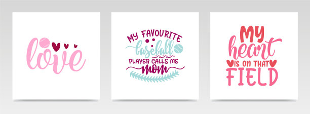 棒球运动引用字母排版集图片下载