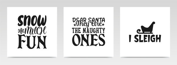 圣诞报价信排版集图片下载