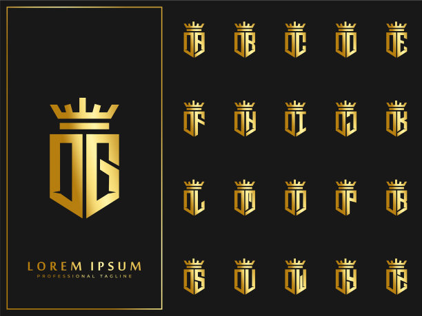 首字母d与冠的排他集合图片下载