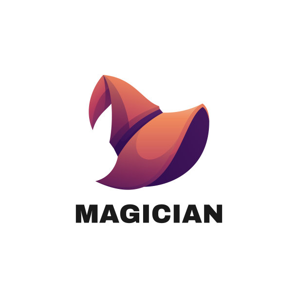标志魔术师梯度色彩风格图片下载