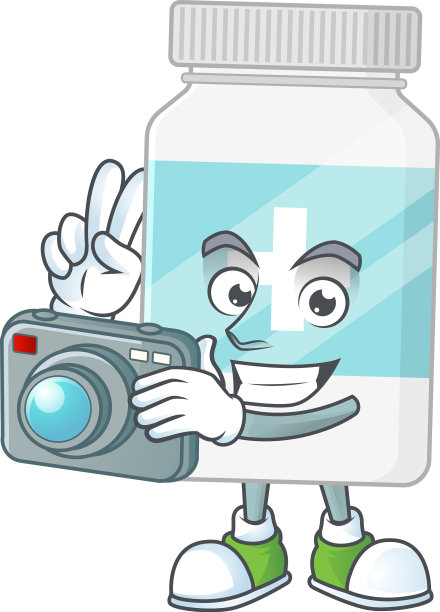 补充瓶摄影师吉祥物设计图片下载