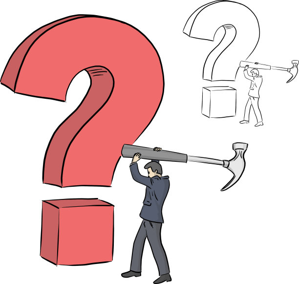 商人拿着大锤砸红了图片下载