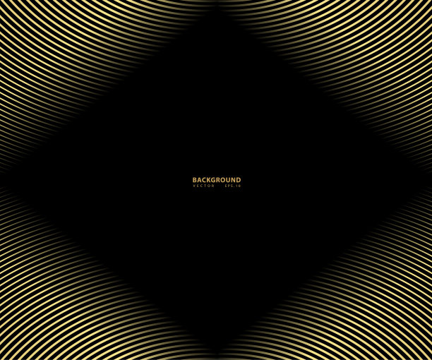 金色条纹纹理，抽象翘曲对角条纹背景，波浪纹纹理。全新的风格为您的业务设计，矢量模板为您的想法图片下载