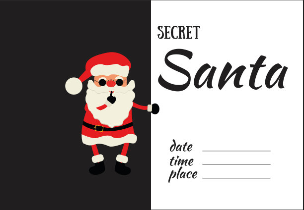 秘密邀请圣诞老人的背景图片下载