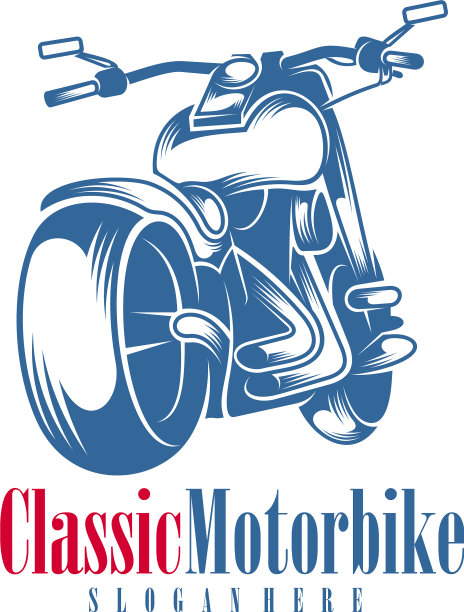 摩托车单色标志和摩托车标志图片下载