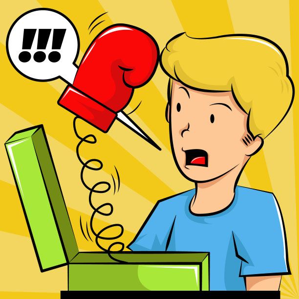 四月傻瓜惊喜矢量插图图片下载