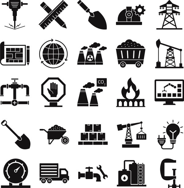 工业和建筑隔离图标图片下载