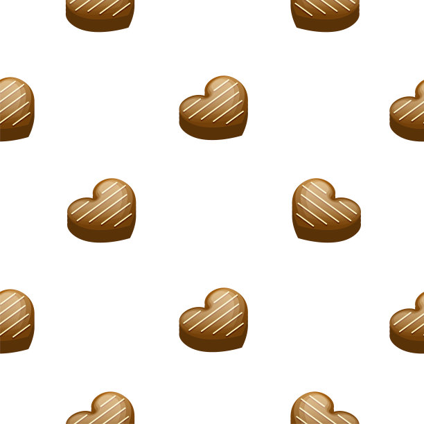 无缝图案抽象元素巧克力甜矢量设计风格背景插图图片下载