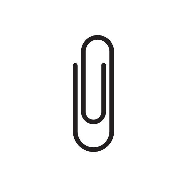 曲别针图标矢量图形设计，标志，网站，社交媒体，移动应用程序，ui插图图片下载