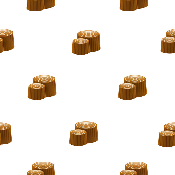 无缝图案抽象元素巧克力甜矢量设计风格背景插图图片下载