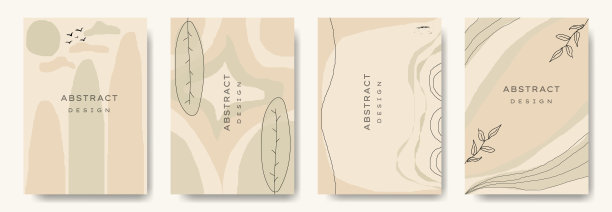 抽象的背景和各种形状设置。图片下载