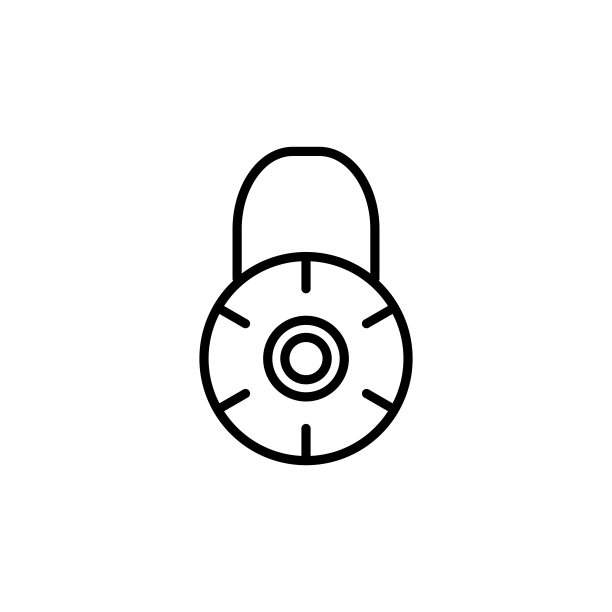 锁定图标设计矢量插图图片下载