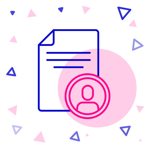 白色背景简历上孤立的行简历图标图片下载