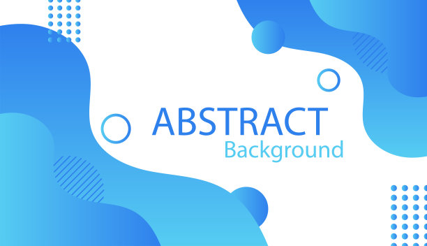 动态流体抽象矢量背景。蓝色梯度液体形状设计。图片下载