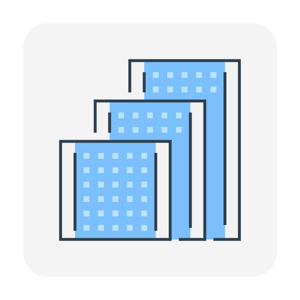 办公隔间或分区矢量图标设计。图片下载