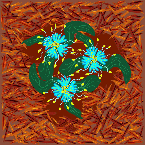 红色地膜和花鲜艳的地膜为花图片下载