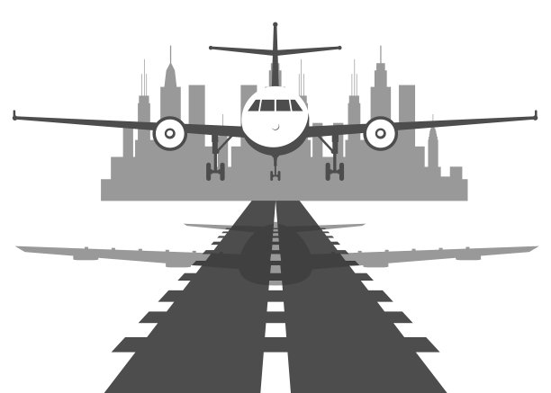 客机从起飞跑道上空起飞图片下载