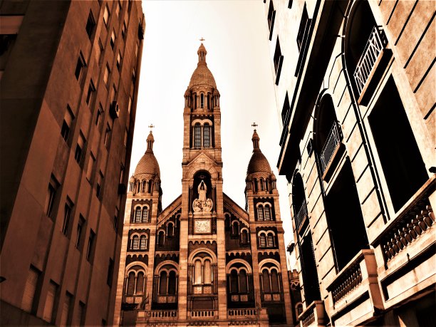 巴西利卡德尔Santísimo萨克拉门托或伊格莱西亚德尔Santísimo萨克拉门托的城市布宜诺斯艾利斯，阿根廷图片下载