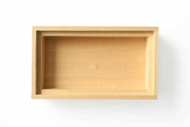 白色背景上的空木箱的孤立镜头图片下载