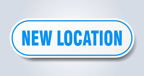 新位置标志圆形隔离按钮白色图片下载