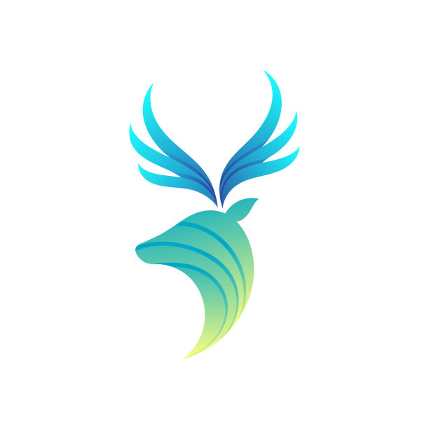 鹿标志模板图片下载