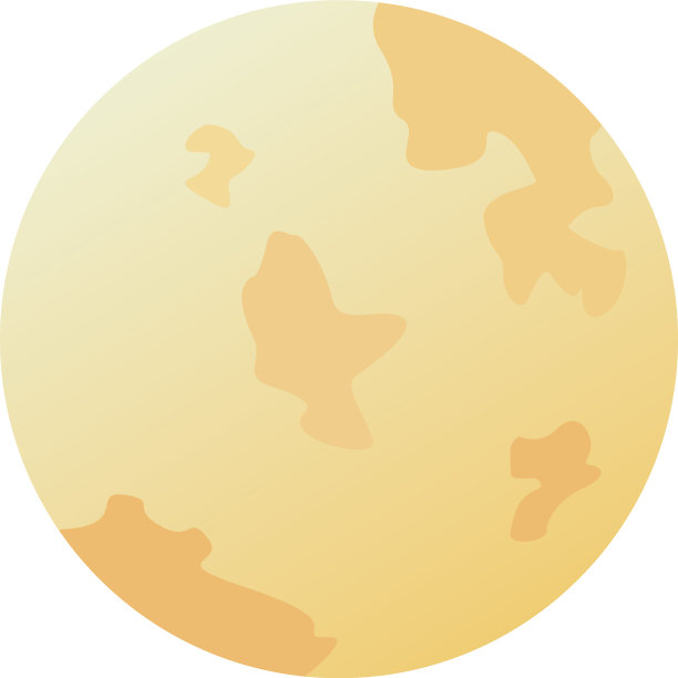 满月夜孤图标素材图片