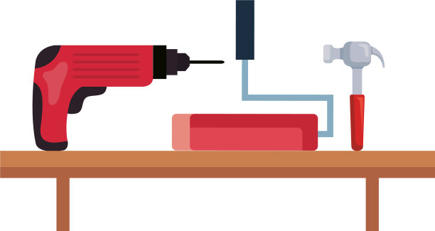 施工锤、油漆辊、钻架图片下载