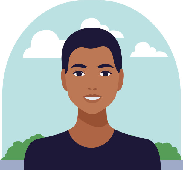 非洲人头像人物孤立图标图片下载