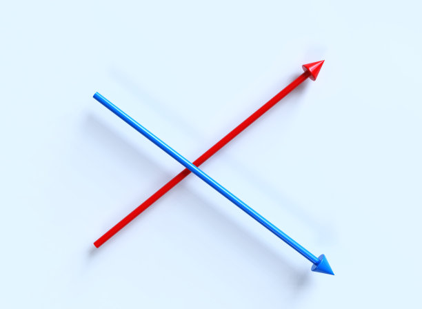 蓝色和红色箭头图片下载