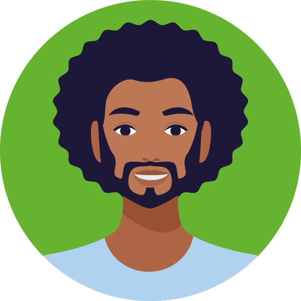 有胡子的非洲人图片下载