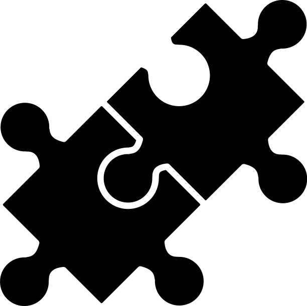 拼图拼接剪影风格图片下载