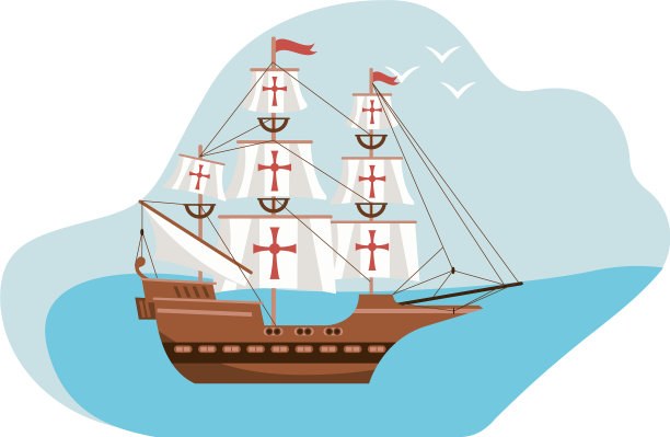 海上帆船的场景图片下载