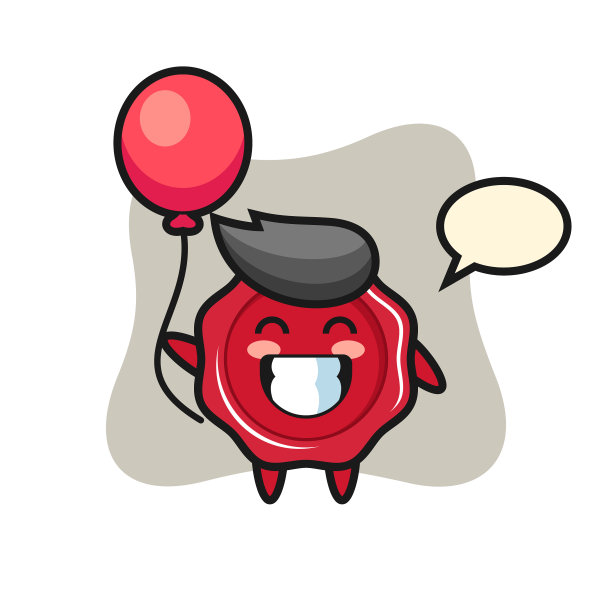 海豹蜡像正在玩气球图片下载