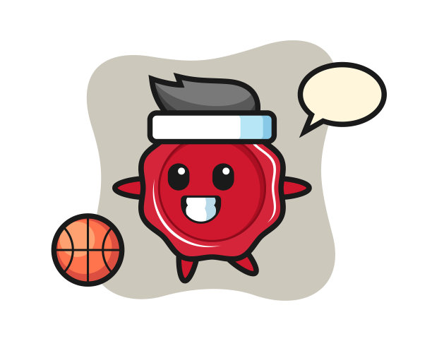 封蜡卡通是打篮球图片下载