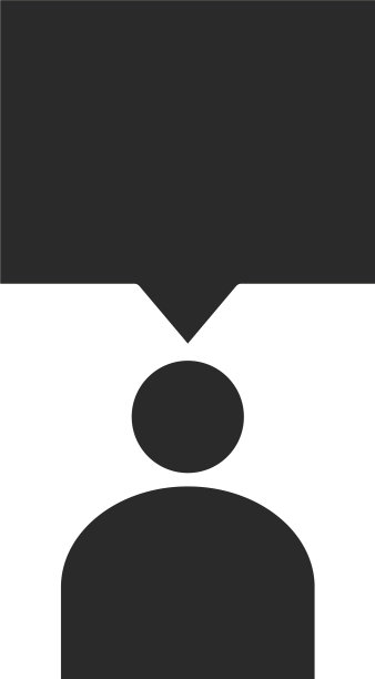 人物语音气泡消息轮廓图标风格图片下载