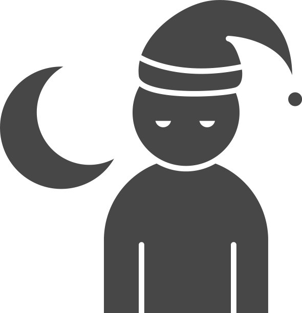 失眠症人物与帽子失眠剪影图片下载