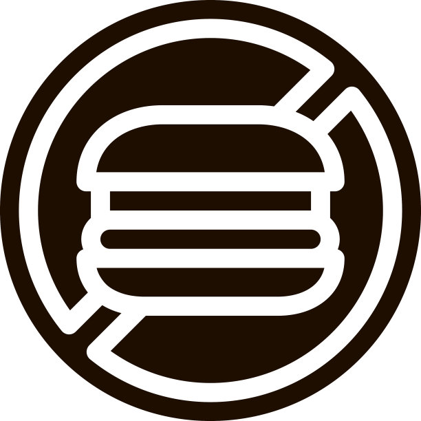 反不健康食品标志图标图片下载