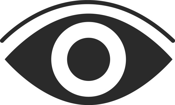 人眼视觉光学轮廓图标样式图片下载