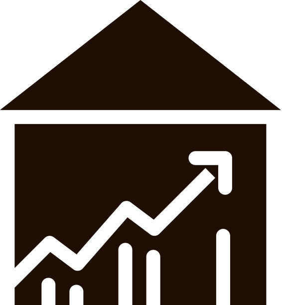 建造房子和箭头图标图片下载