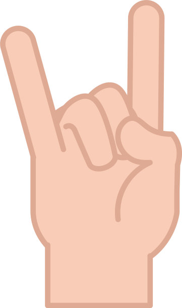 手语手势摇滚线和图片下载